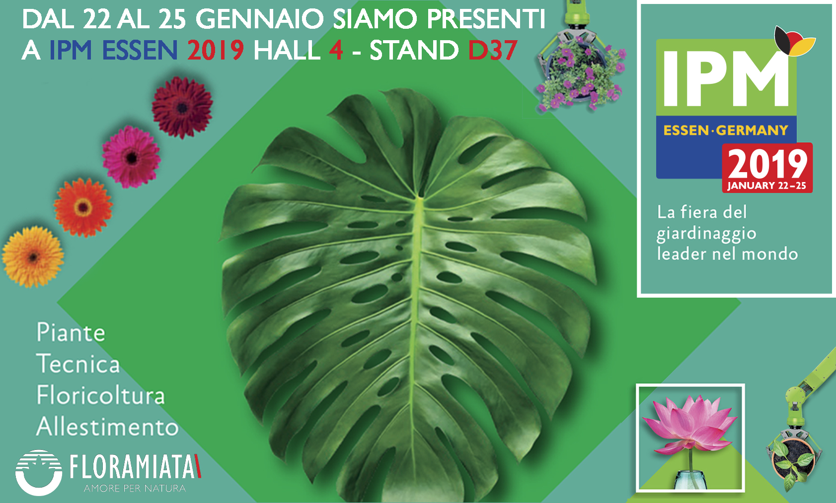 Floramiata e Giorgio Tesi Group all’IPM di Essen dal 22 al 25 Gennaio